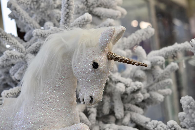 Unicorn in a magical garden